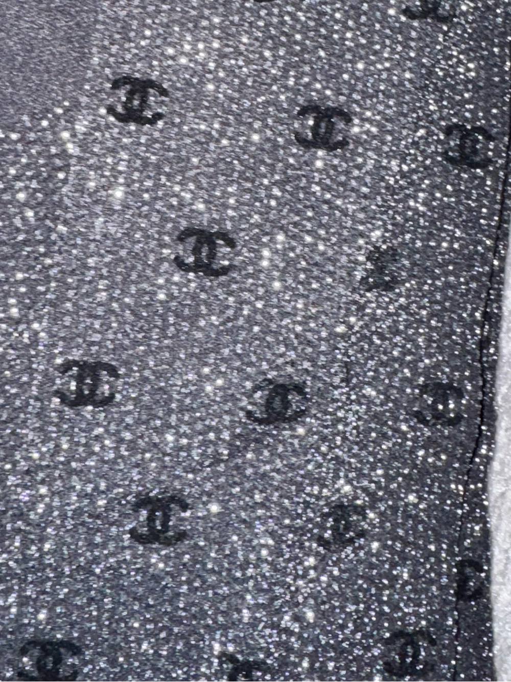 Chanel Black Shimmer Tights